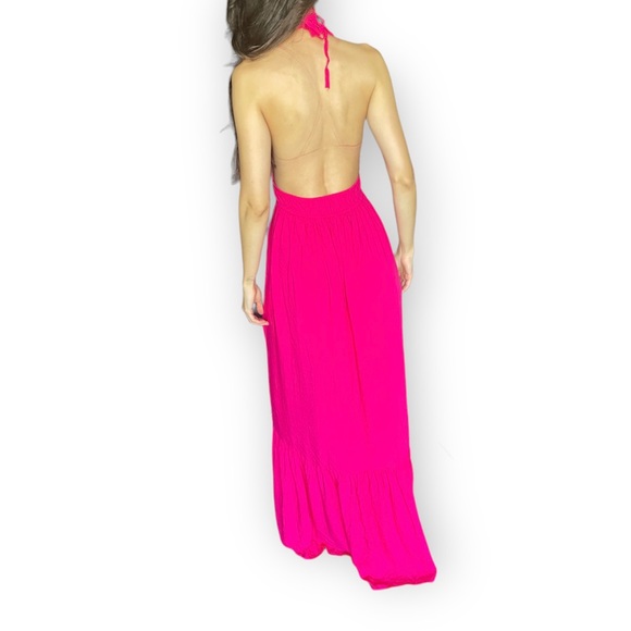LAST ONE - New HOT PINK Brazilian Maxi Dress - Picture 4 of 6